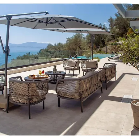 Villa Roca - An Elevated Escape Of Elegance, Overlooking The Ionian Mpenitses
